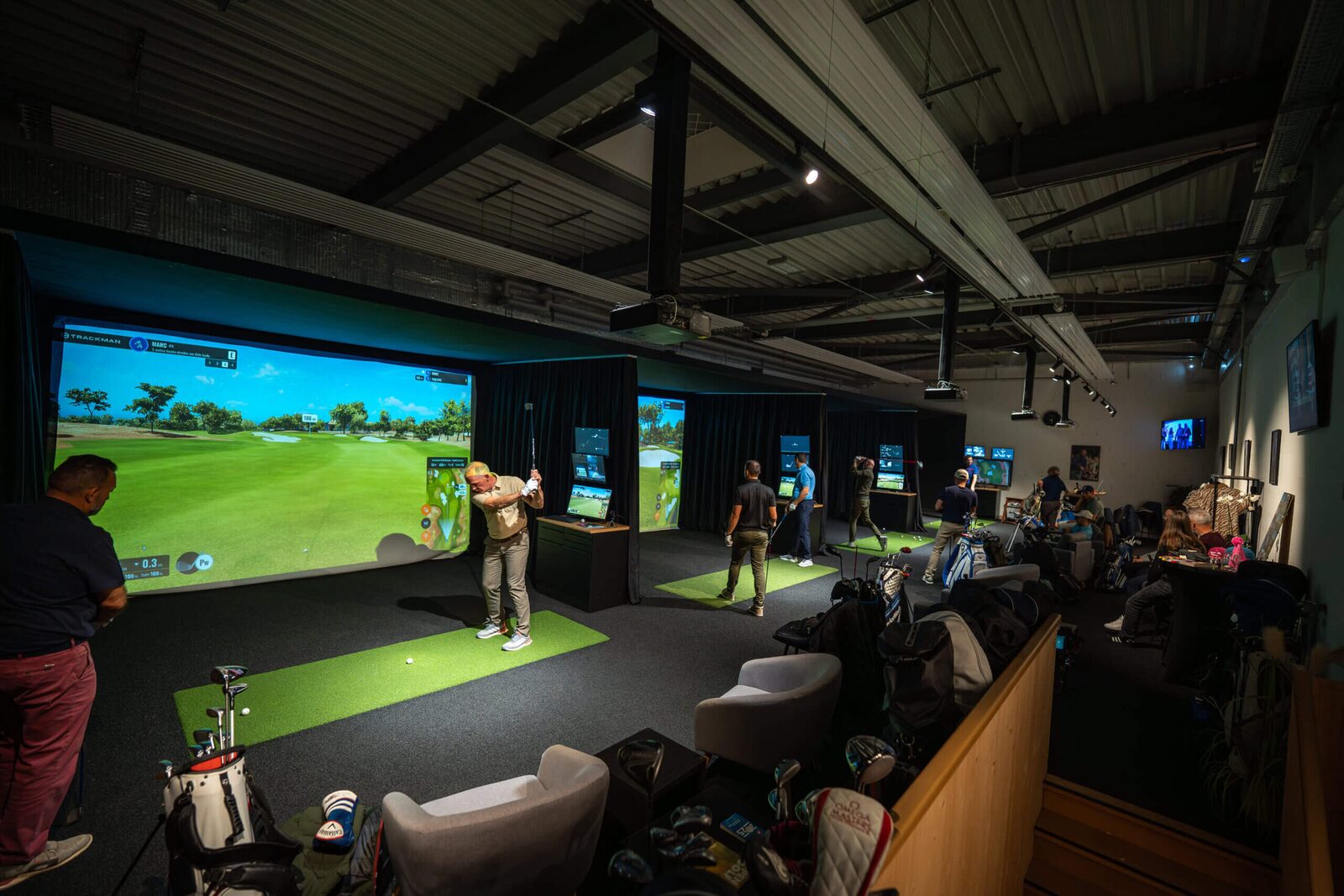 Technologies TrackMan dans une académie de golf